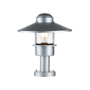 Lampada da esterno su basamento argento E27 Elstead