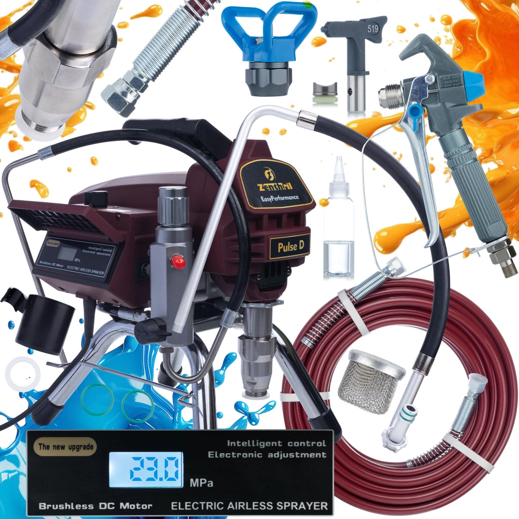Pompa a Pistone Zenthril Pulse D 2000W – 20MPa, 2L/min | Tecnologia EasyPerformance | Vernici a Base d'Acqua e Solvente