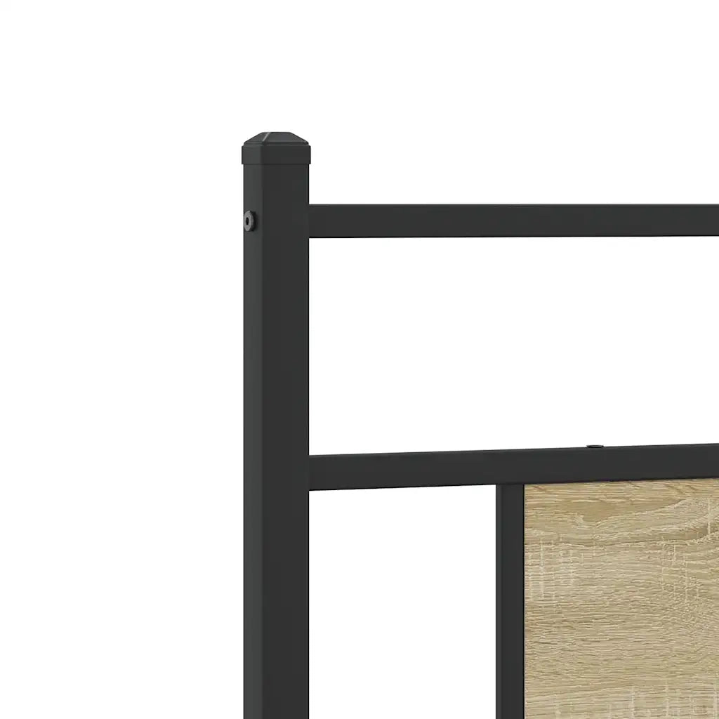 Giroletto senza Materasso-Struttura Letto Rovere Sonoma 75x190 cm in Truciolato 898907