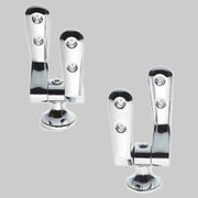 COPPIA CERNIERA FISSA  Cromata     MADE IN ITALY