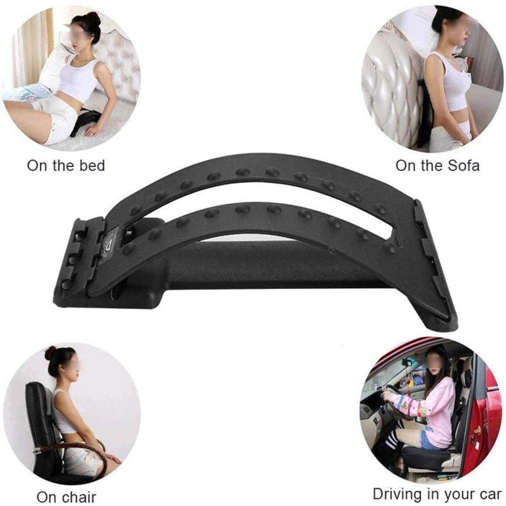 Trade Shop - Supporto Massaggiatore Per La Schiena Waist Stretch Supporto Lombare Regolabile -
