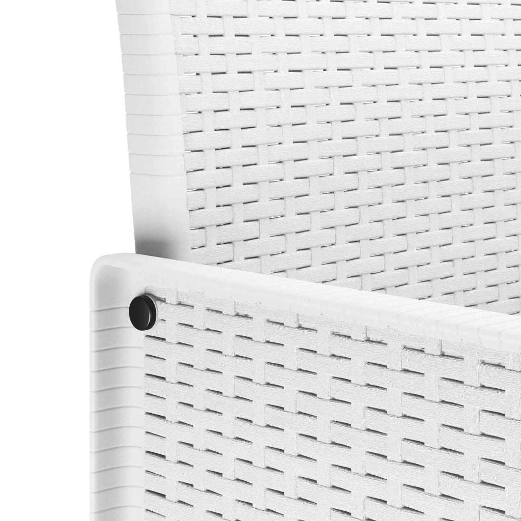 Set da Pranzo per Giardino 11 pcs Bianco Polipropilene 3378602