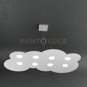 CLOUD SOSPENSIONE 8+3 LUCI BIEMISSIONE GRIGIO 1128-S8 R+3-GR