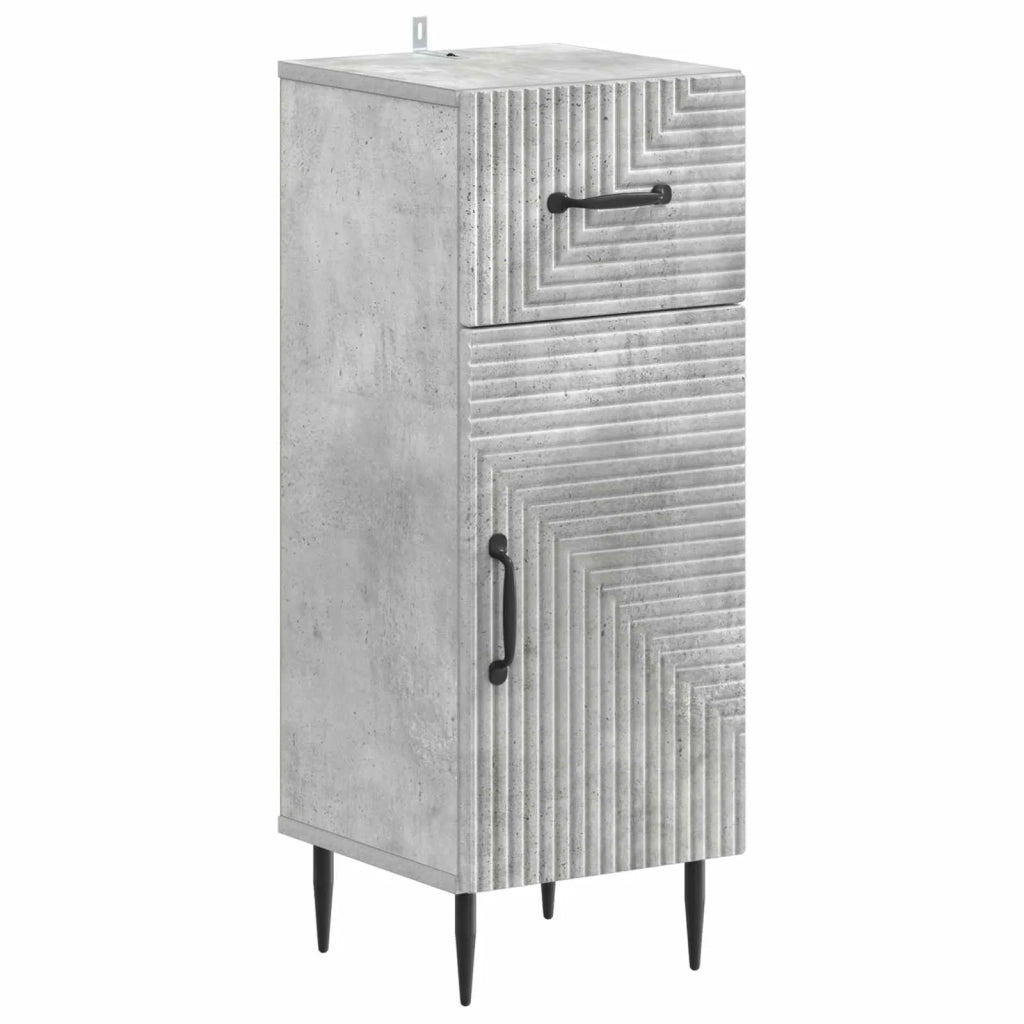 Set di armadietti da bagno in 3 pezzi HAARLEM Grigio Cemento 3417777