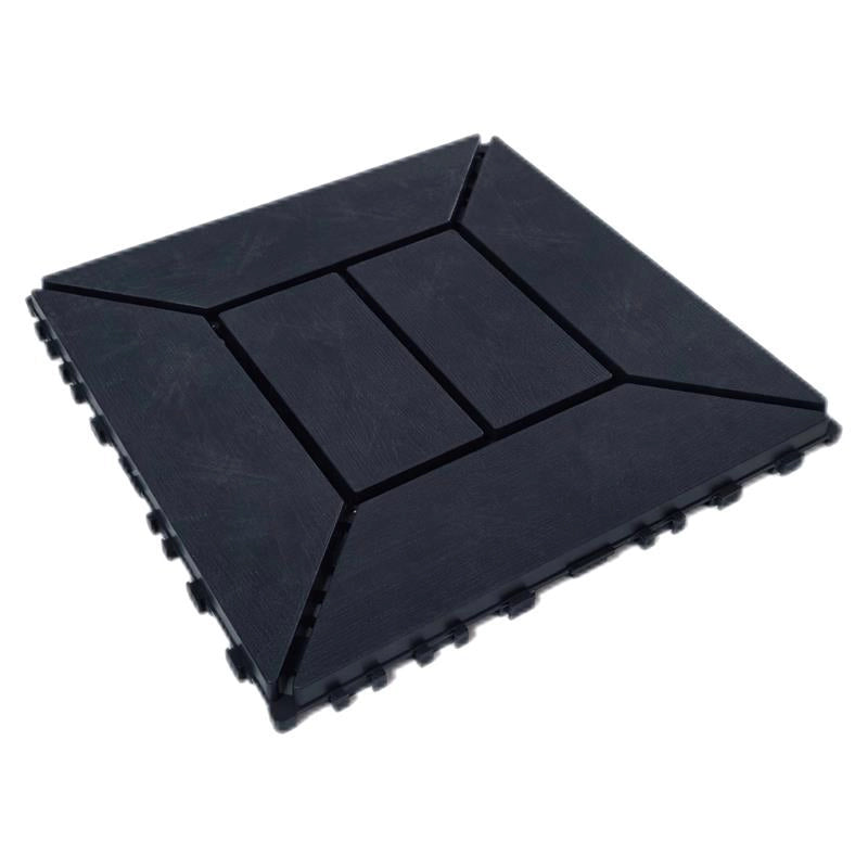 MA MAISON SET DI PIASTRELLE PER PAVIMENTO DA ESTERNO MODELLO EASY ANTRACITE 30,4X30,4X2 H CM - 0,83 M2 6 PEZZI