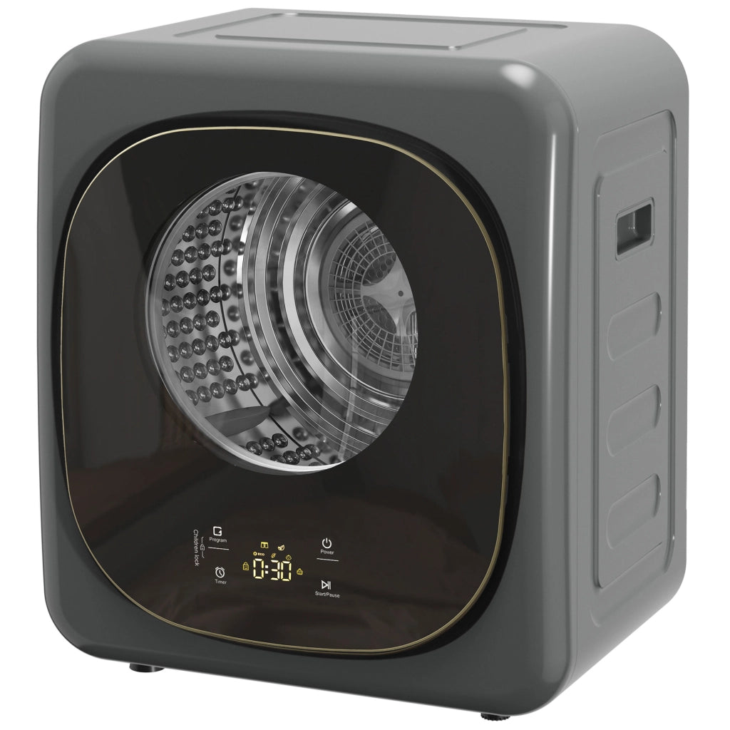 Asciugatrice 4 kg ¨C Xylo ¨C Compatta 5 Programmi Timer Grigio Nero