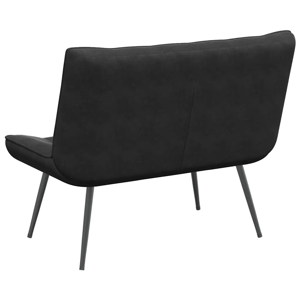 Panca Nera 110x74x84 cm in Velluto 4012342