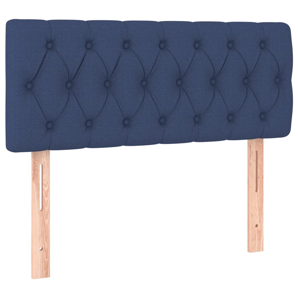 Giroletto a Molle con Materasso Blu 90x190 cm in Tessuto