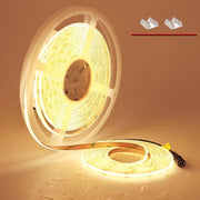 Striscia LED Acqua Resistente 10m Bianco Caldo - Flessibile e Autoadesiva per Esterno