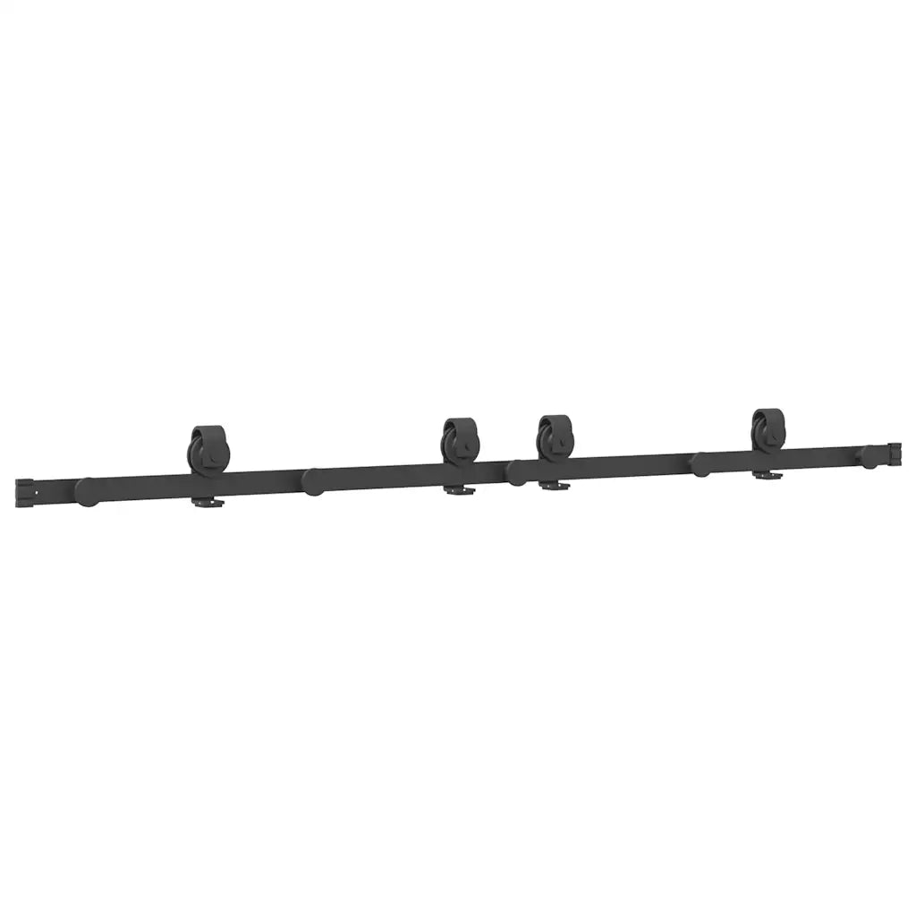 Kit di Binari per Porte Scorrevoli 183 cm Acciaio Nero CFW5421159