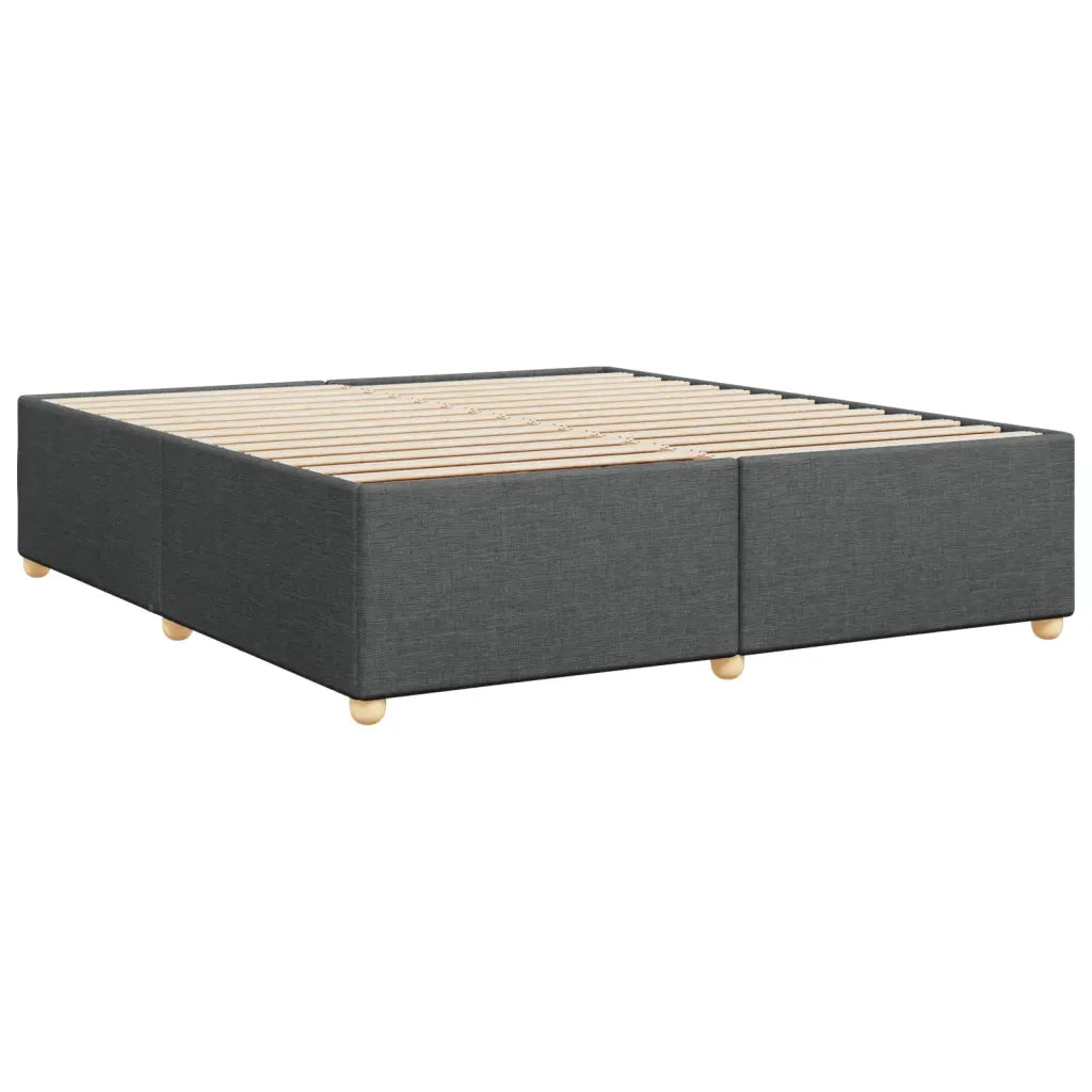 Letto matrimoniale | Letto per adulti | Giroletto senza Materasso Grigio Scuro 180x200 cm Tessuto
