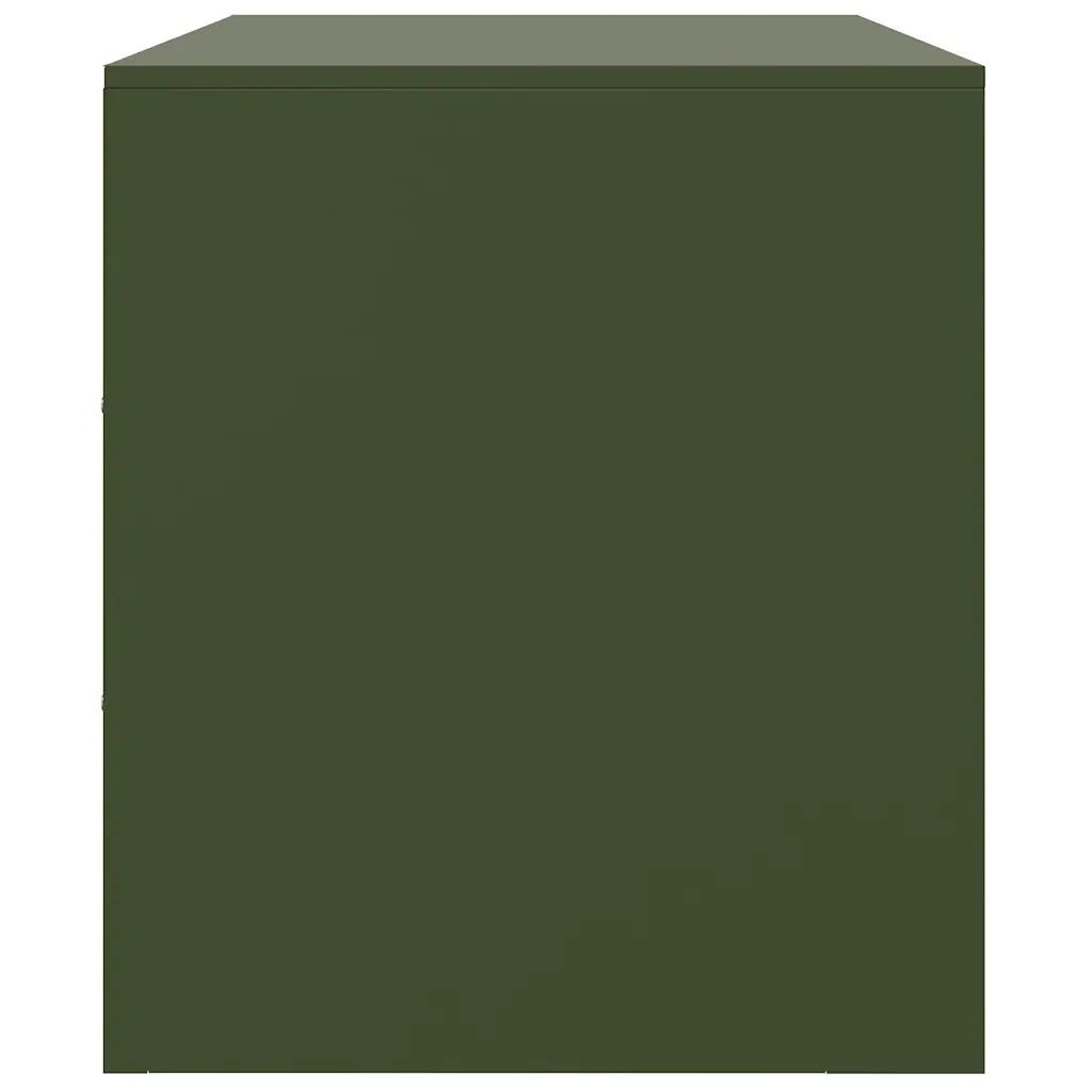 Mobile TV Verde Oliva 99x39x44 cm in Acciaio 841647
