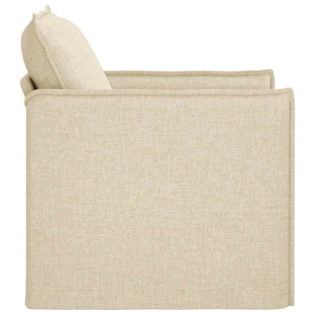 Divano Crema 195 x 82 x 85 cm Tessuto
