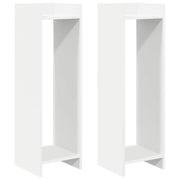 Supporto per piante | Sostegno per piante 2 pz Bianco 30 x 30 x 100 cm