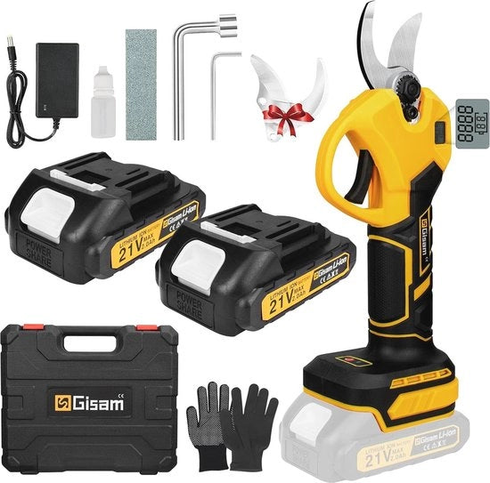 Snoeischaar per Alberi di Cespuglio e Frutteti - 2 x 1500 mAh Batteria