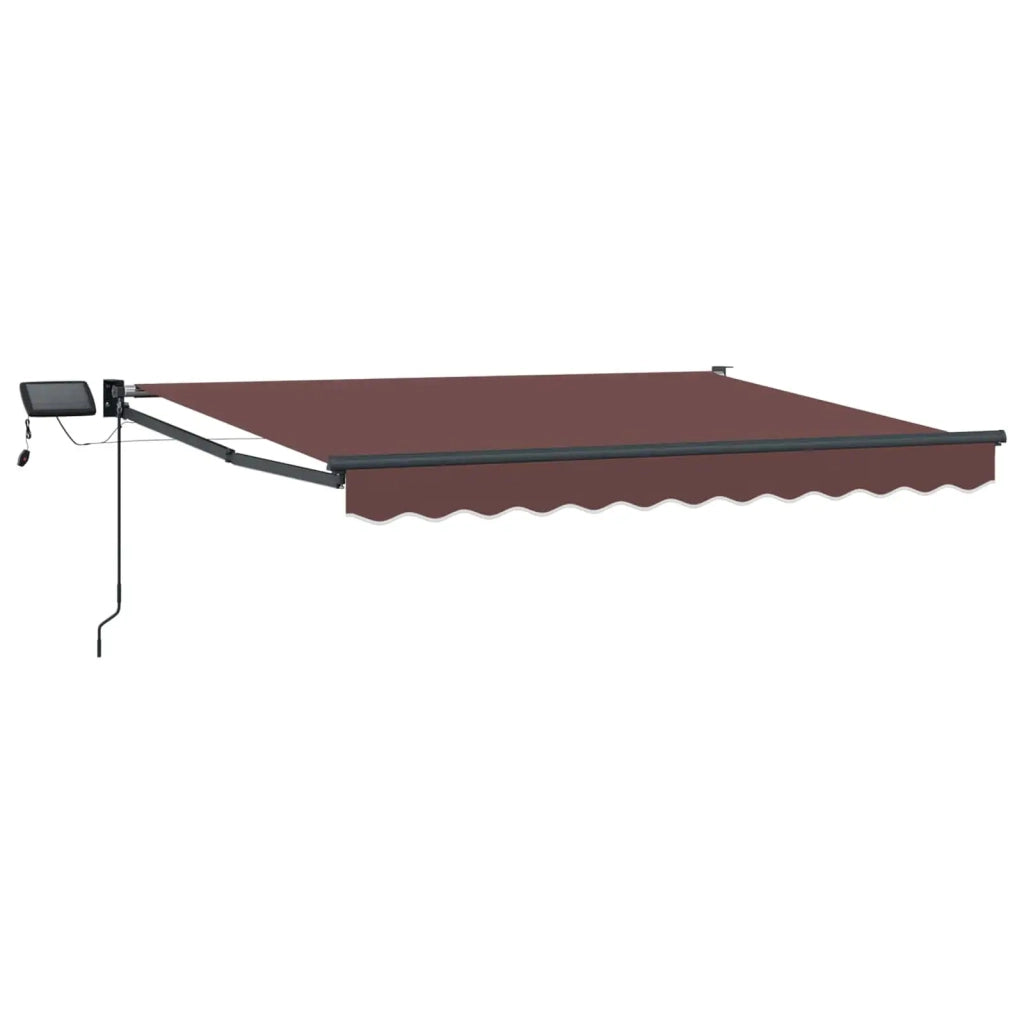 Tenda retrattile manuale con LED 3,5 x 2,5 m 3419442