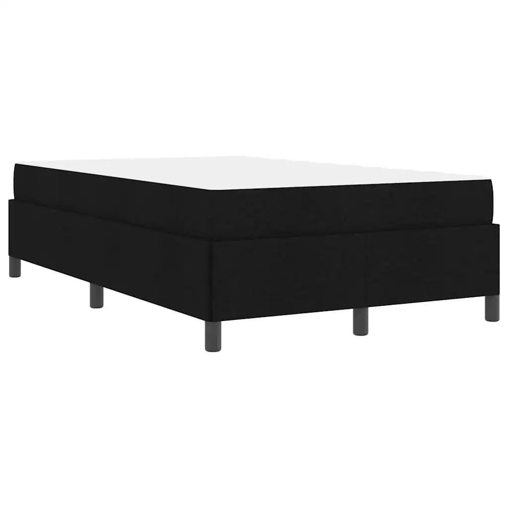 Letto a molle Nero 120 x 190 cm Tessuto