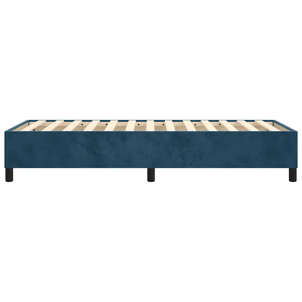Struttura Letto a Rete a Molle Blu Scuro 90x200 cm in Velluto 3121100