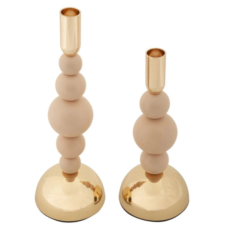 Porta Cand Bolly Rosa Set 2 Pz cm ø 10x24-10x29,5