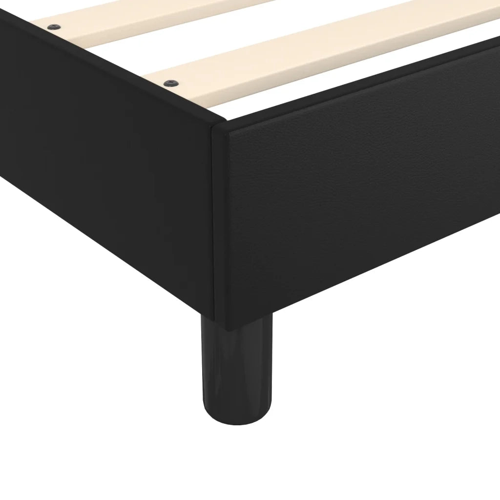 Struttura Letto a Rete a Molle Nero 120x200 cm in Similpelle 3121035