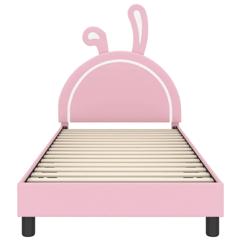 Struttura letto bambini con testata-Giroletto per bambini Rosa 80 x 200 cm PU 848162