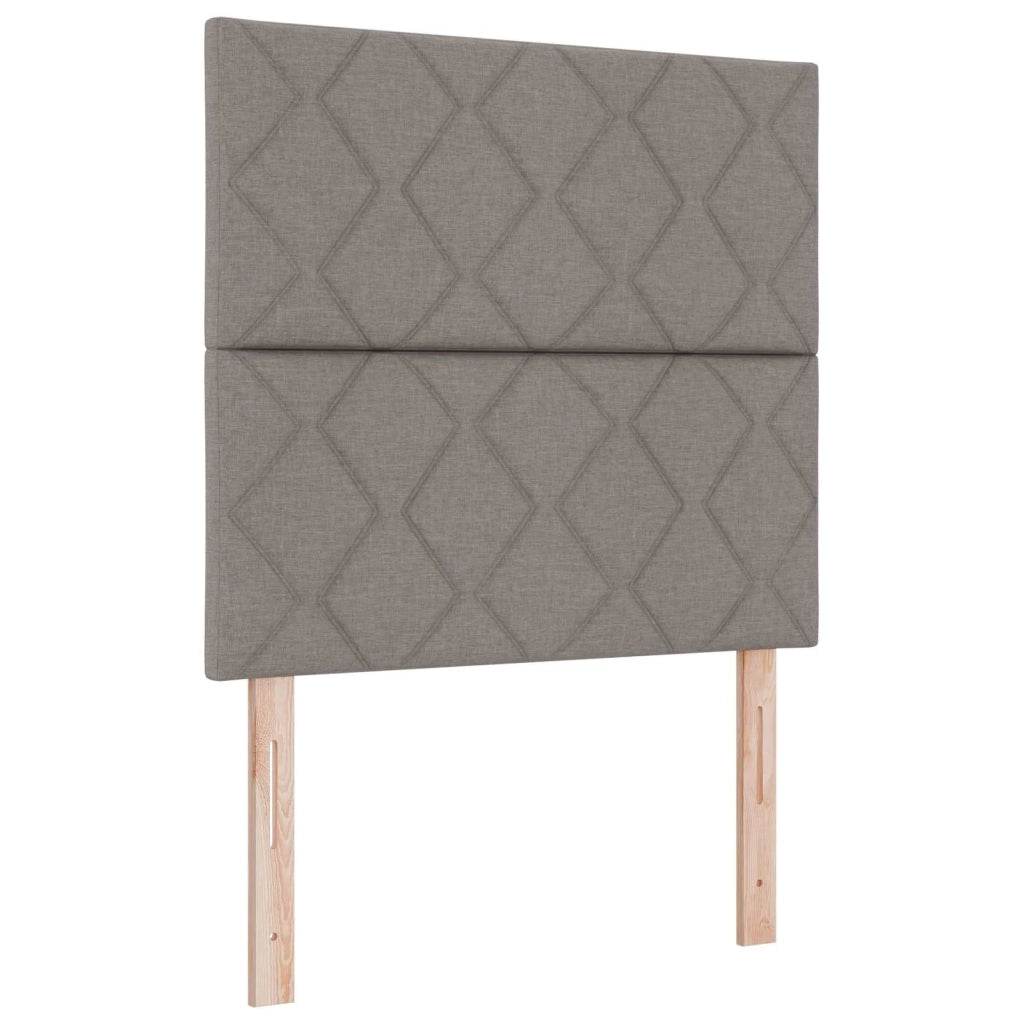 Letto box spring con materasso Tortora 80 x 200 cm Tessuto 3454274