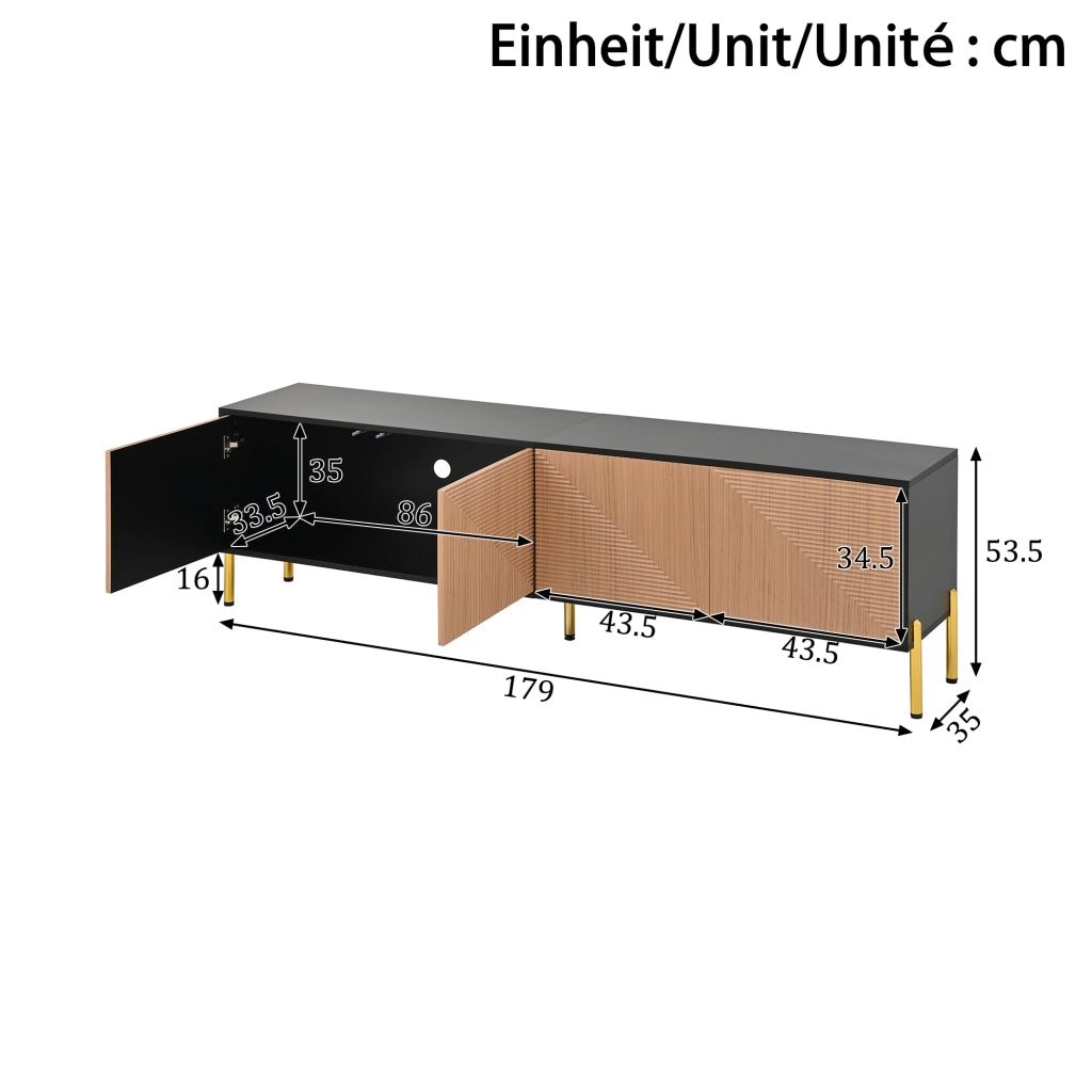 Mobile TV- design a blocchi colore- 179x35x53.5 cm