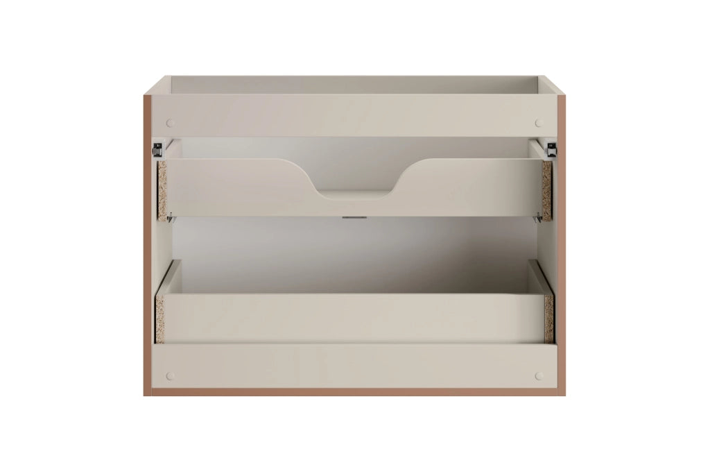 Mobile sottolavabo 80 cm 2 cassetti Bella Cashmere 80 x 57 x 46 cm
