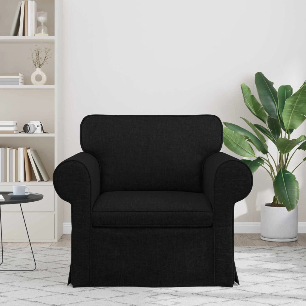 Divano Nero 95 x 82 x 80 cm Tessuto 42024294