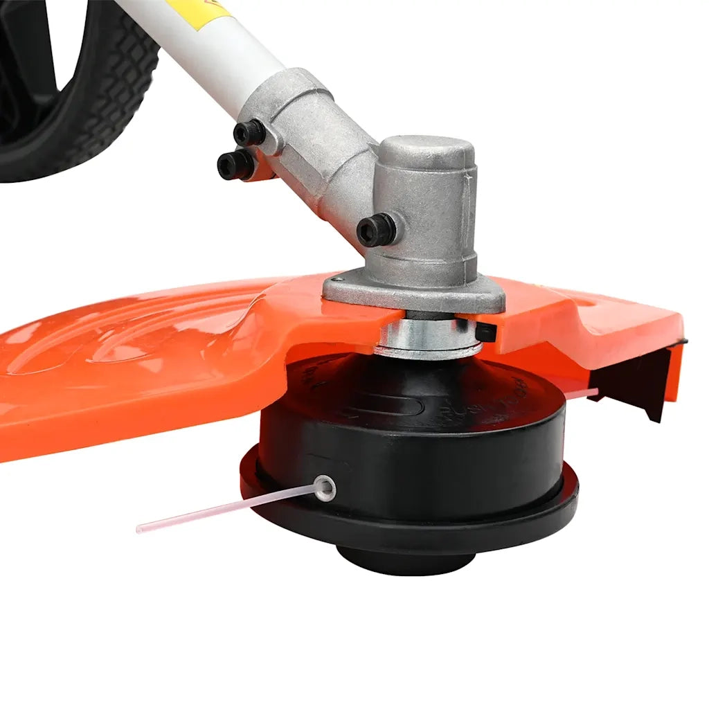 vidaXL Decespugliatore con Ruote Arancione 52 cc 1,45 kW