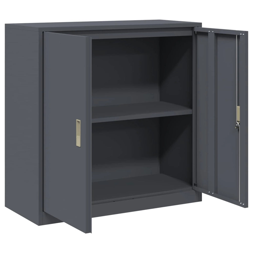 Armadio Antracite 90 x 40 x 90 cm Acciaio