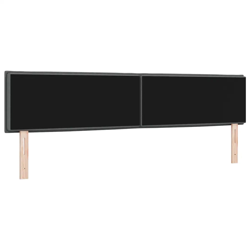 Testiera | Testata Grigio scuro 200 cm Tessuto