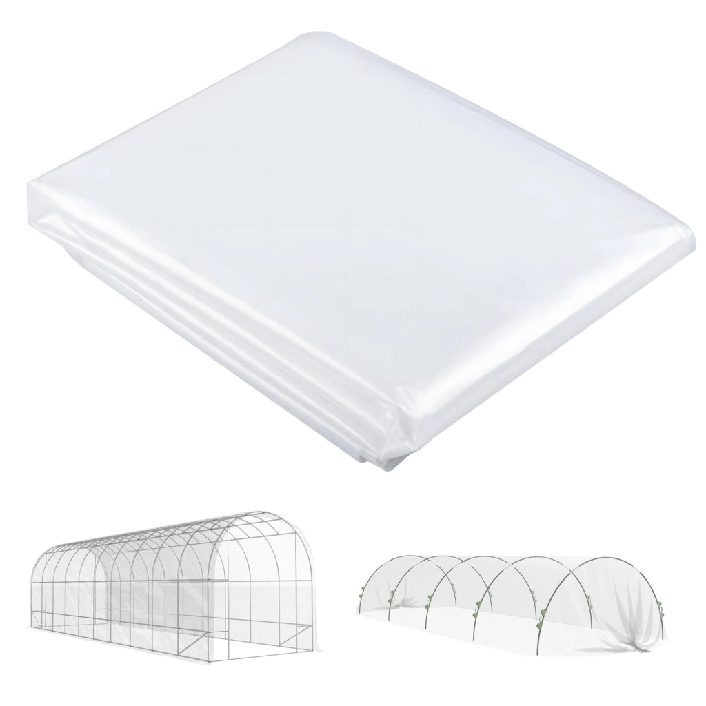 TELA PER SERRA 8 x 10 m Trasparente in plastica con protezione UV