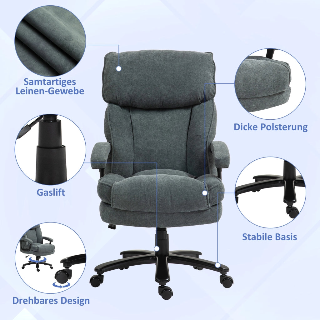 Sedia da ufficio alta ¨C zephmum ¨C grigio, 200 kg
