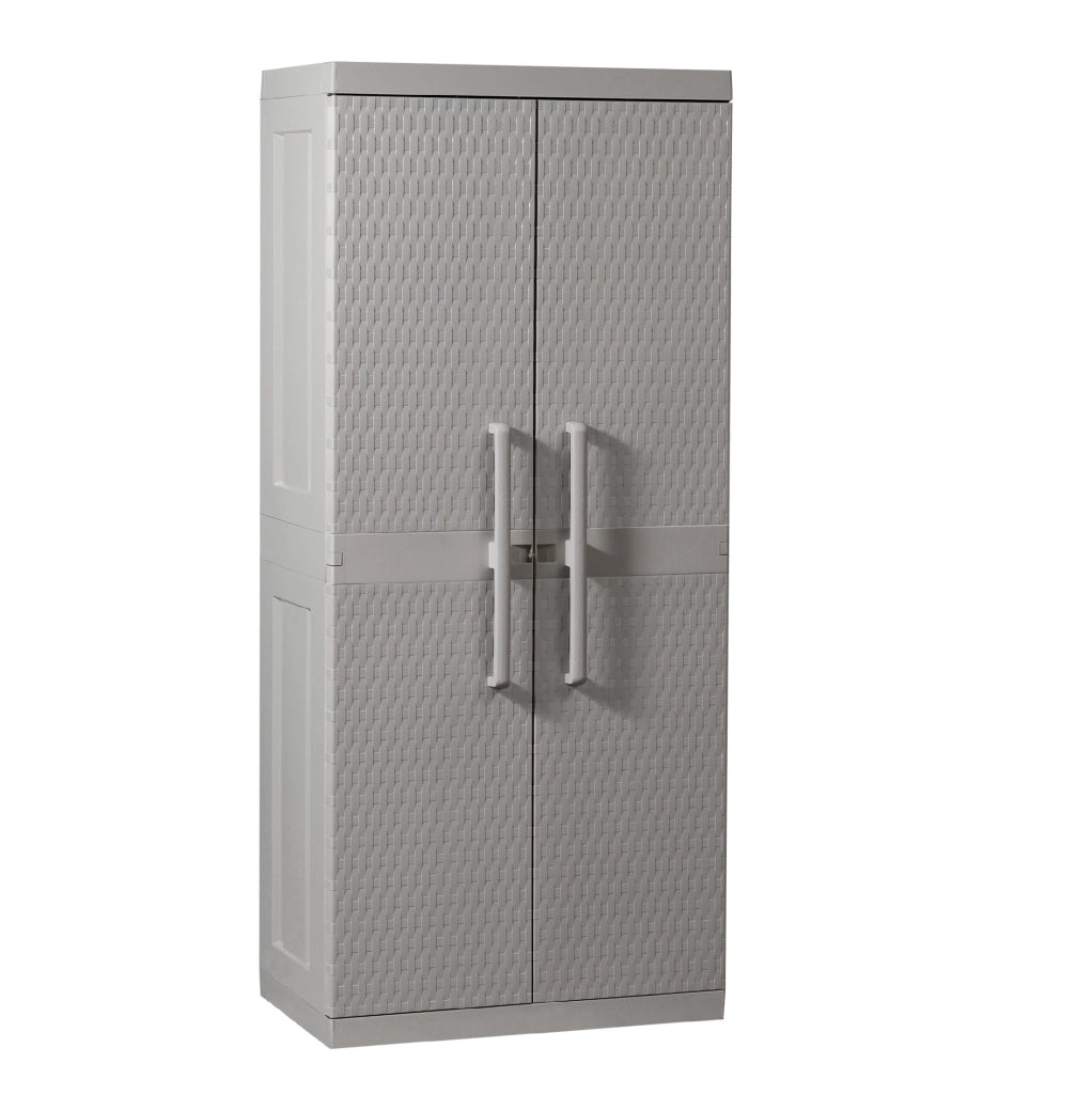 ARMADIO MEGA RATTAN TUTTOPIANI 89 x 54 x 190 cm GRIGIO