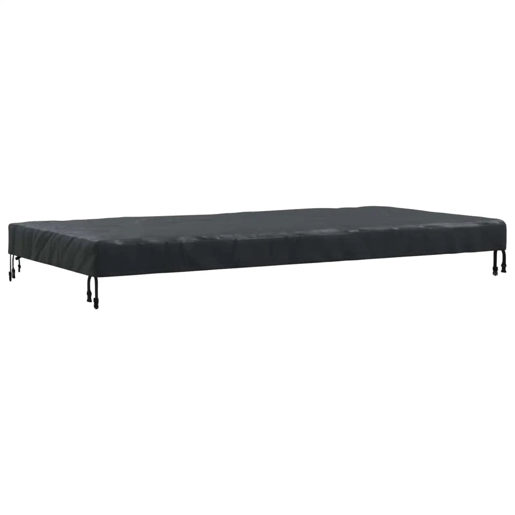 Copertura Tavolo Tinta unita Nero 202 x 92 x 15 cm Tessuto 4106116