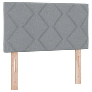 Testiera | Testata Grigio chiaro 80 cm Tessuto