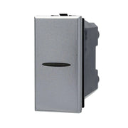 Trade Shop - Deviatore 1p Assiale 16a Unipolare Silver Compatibile Bticino Axolute -