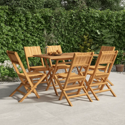 Sedie da Giardino Pieghevoli 6pz 47x61x90cm Legno Massello Teak 3155059
