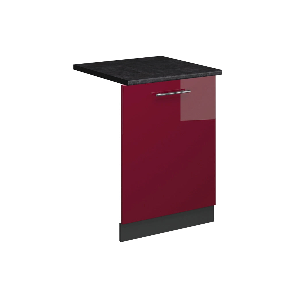 Pannello frontale della lavastoviglie Fame-Line Bordeaux lucido/Antracite 60 cm, PL Antracite Vicco