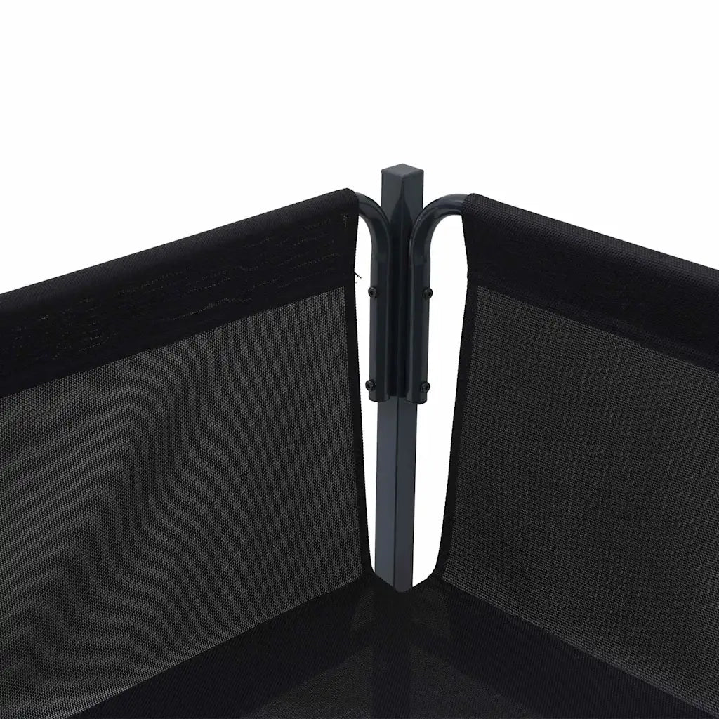 Set Divano da Giardino con cuscino 8 pcs Nero Acciaio 3378983