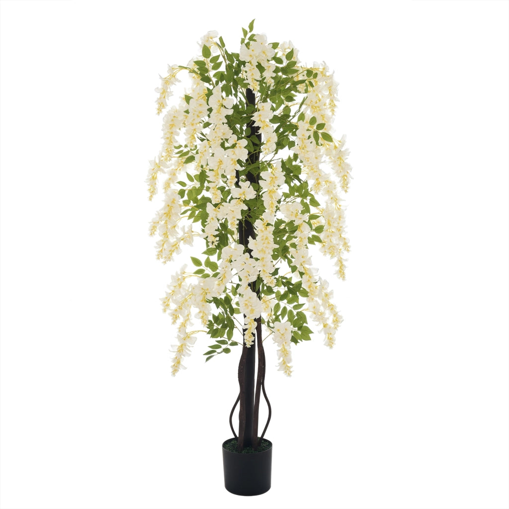 Glicine artificiale grande 165cm in vaso ¨C zephmum ¨C verde plastica 165cm