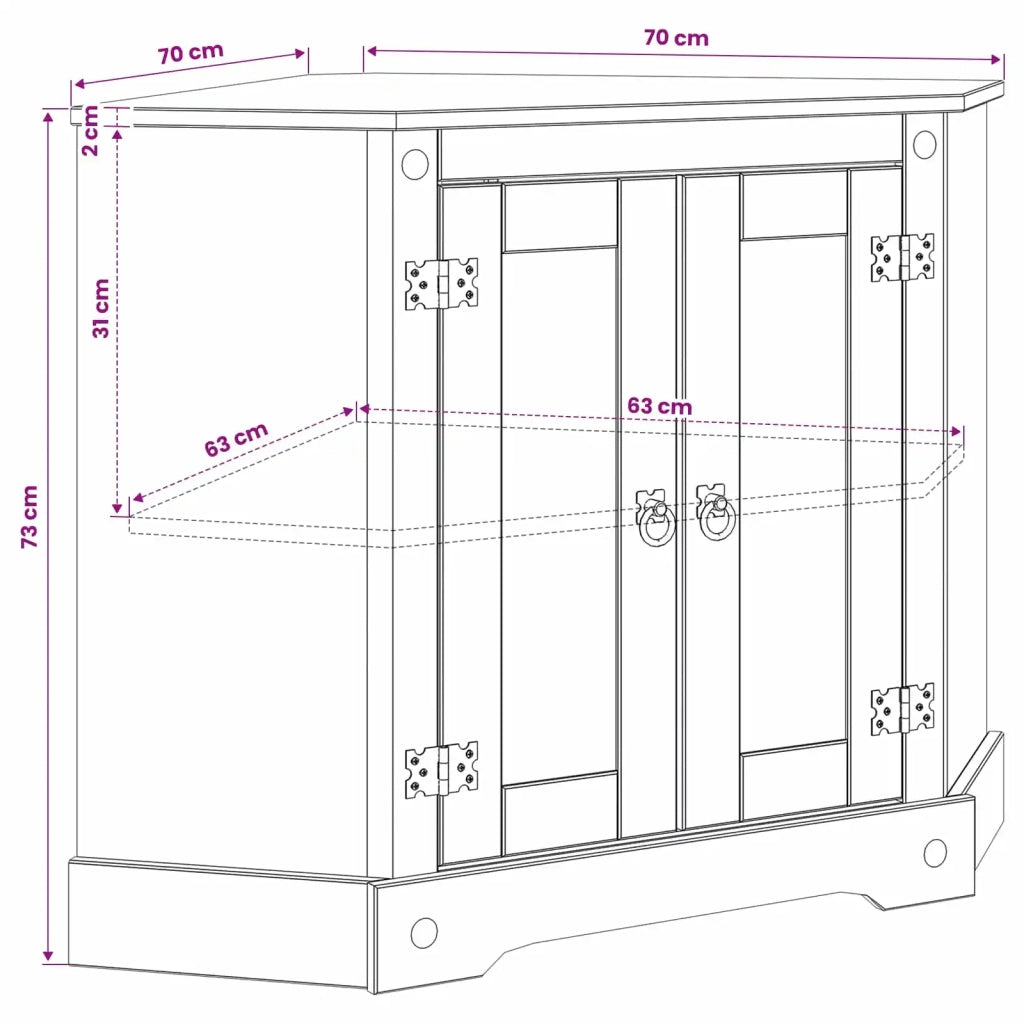 Supporto per Acquario Corona Marrone 70 x 70 x 73 cm 42034041