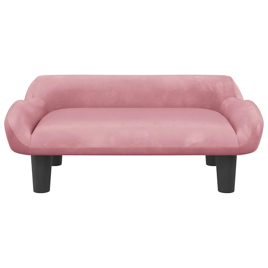 Divano per Bambini Rosa 70x40x24 cm in Velluto 3196352