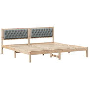 Letto matrimoniale | Letto per adulti | Struttura del letto Grigio chiaro 200 x 200 cm Pino massello