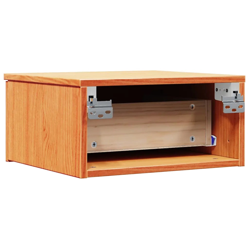 Comodino con cassetto 2 pcs Marrone cerato 37 x 35 x 18,5 cm 873486