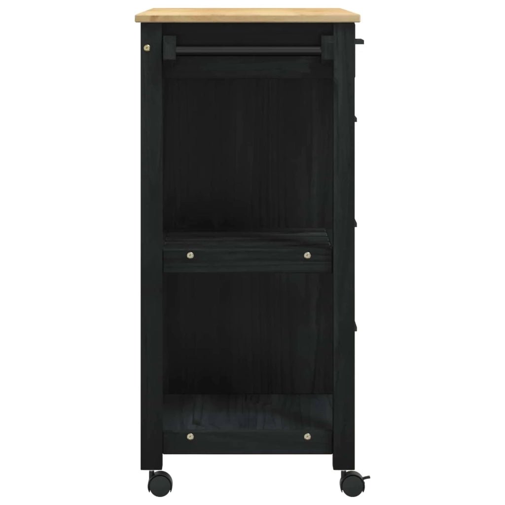 Carrello da Cucina MONZA Nero 84 x 40 x 88,5 cm 42027043