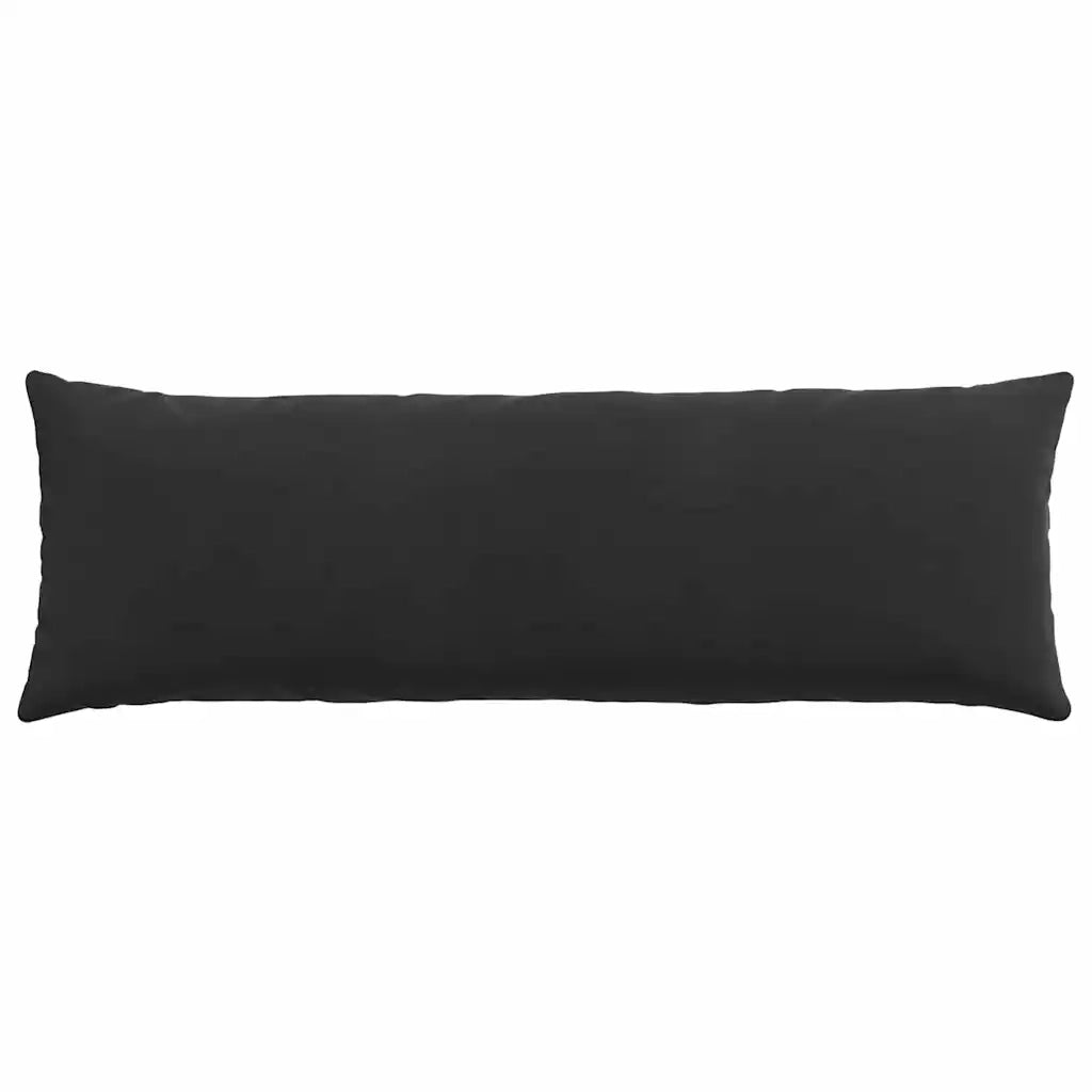 Cuscini da Divano 2 pz | Cuscini per sedie Nero 120 x 40 cm Tessuto in Cords