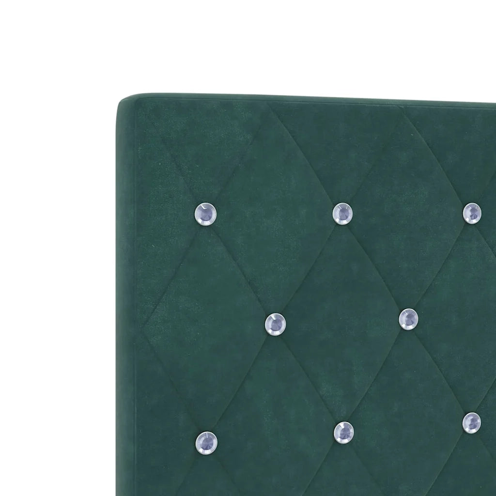 Testiera | Testata LED con strisce LED Verde Scuro 200 cm Velluto