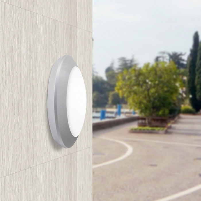 Fumagalli Berta Plafoniera Tonda circolare senza viti a vista Grigio e27